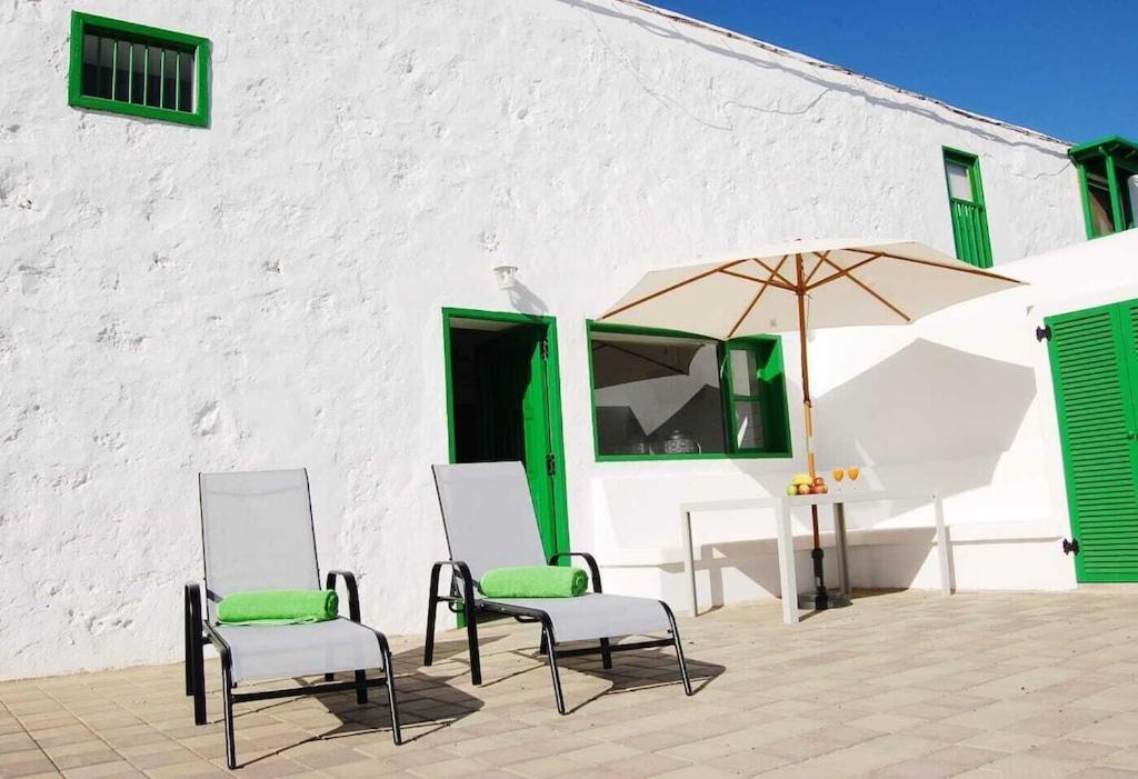Typical Canarian House With Fabulous Sea Views Tías Eksteriør bilde